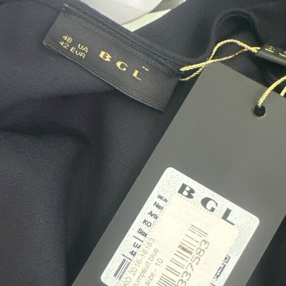 BGL Fashion Group Jumpsuit Navy EU 42 (US Sz 10) #KO2016-16183 NWT - Picture 5 of 6